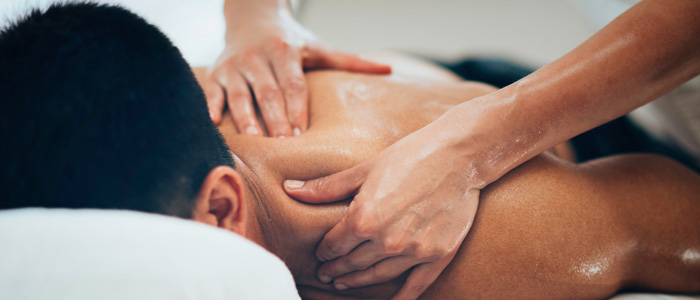 man getting a massage